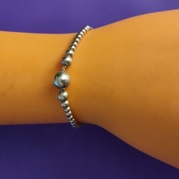 Pandora String Of Beads Adjustable Tennis Bracelet, Balls - Silver 925 - Picture 3 of 4